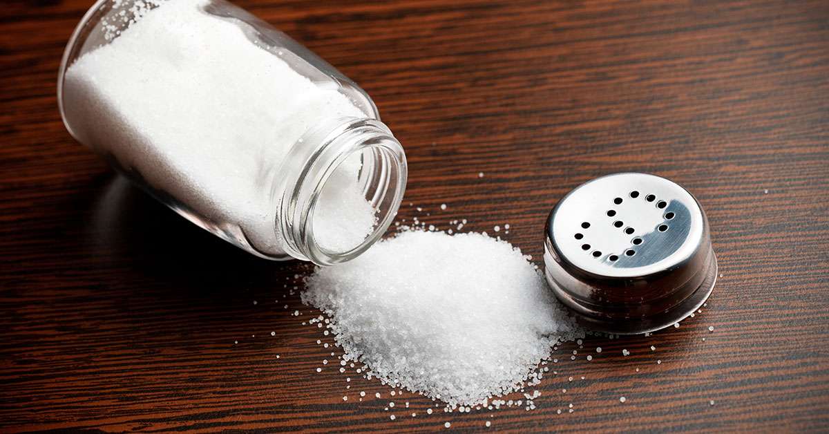 salt bottle on the table
